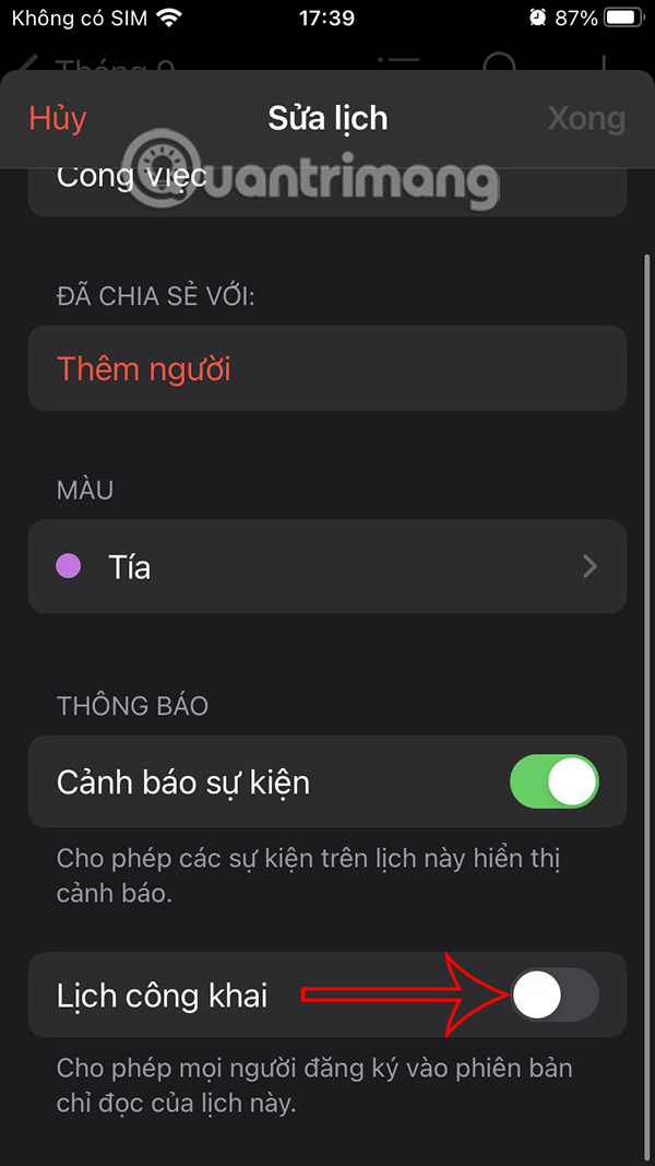 How to Share Calendars on iPhone Picture 3