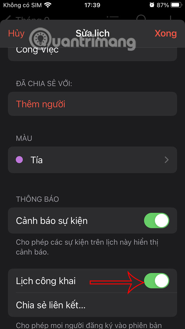 How to Share Calendars on iPhone Picture 4