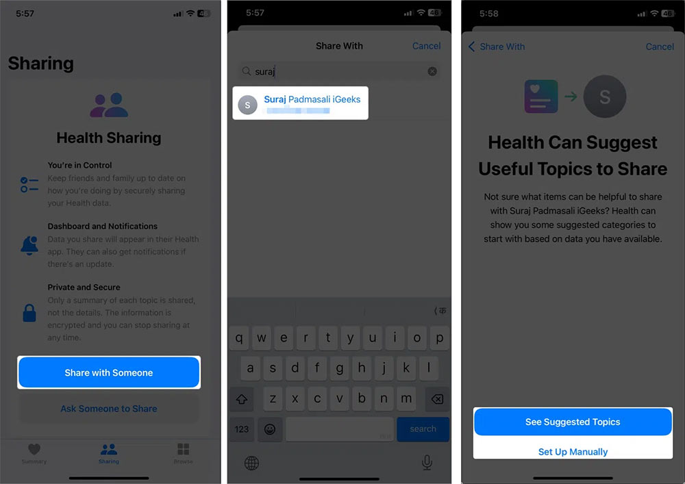 How to Share Health Data on iPhone Picture 2