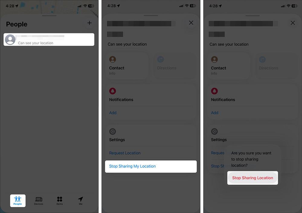 How to share location in Family Sharing iPhone Picture 3