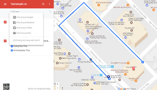 Picture 9 of How to share maps, locations, and places on Google Maps with friends.