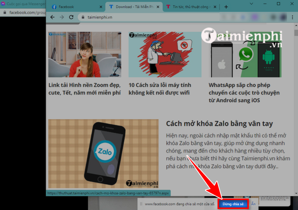 How to share Messenger screen during video call Picture 7