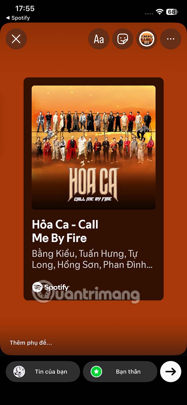 How to Share Spotify Songs to Instagram Story Picture 5