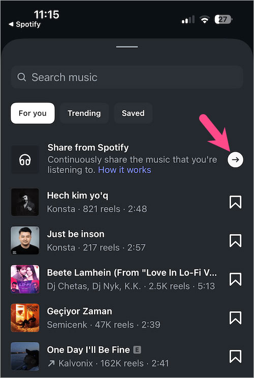 How to Share Spotify Songs to Instagram Notes in Real Time Picture 4