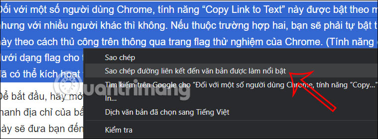 How to share text on Chrome as a link Picture 1