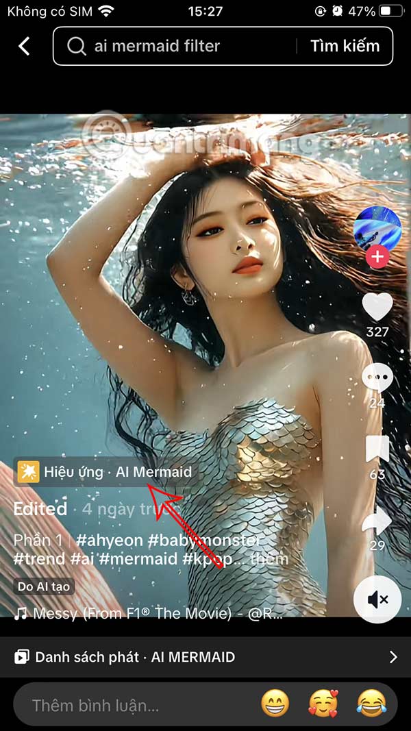 Instructions for filming mermaid transformation videos on TikTok Picture 2