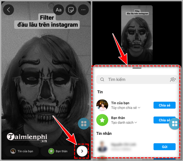 How to shoot skull filter videos on Instagram Picture 5