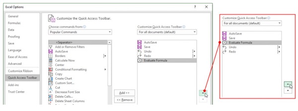 How to show hidden Quick Access Toolbar in Excel Picture 13