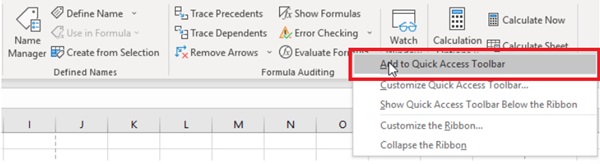 How to show hidden Quick Access Toolbar in Excel Picture 7