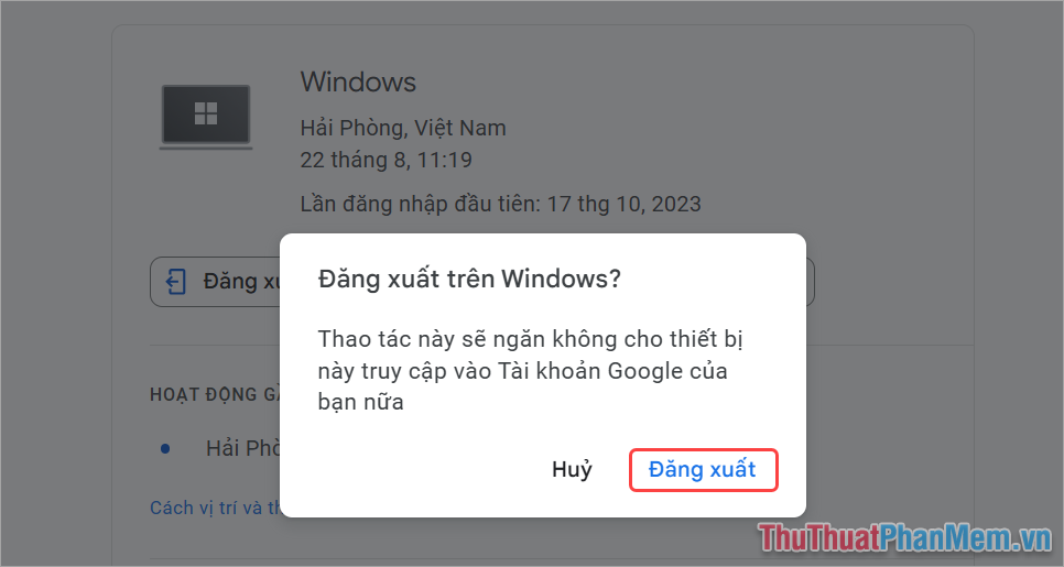 How to sign out of your Google account on another device Picture 6
