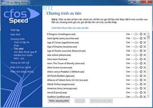 Picture 7 of How to speed up your internet using cFosSpeed ​​to reduce lag while browsing and gaming.