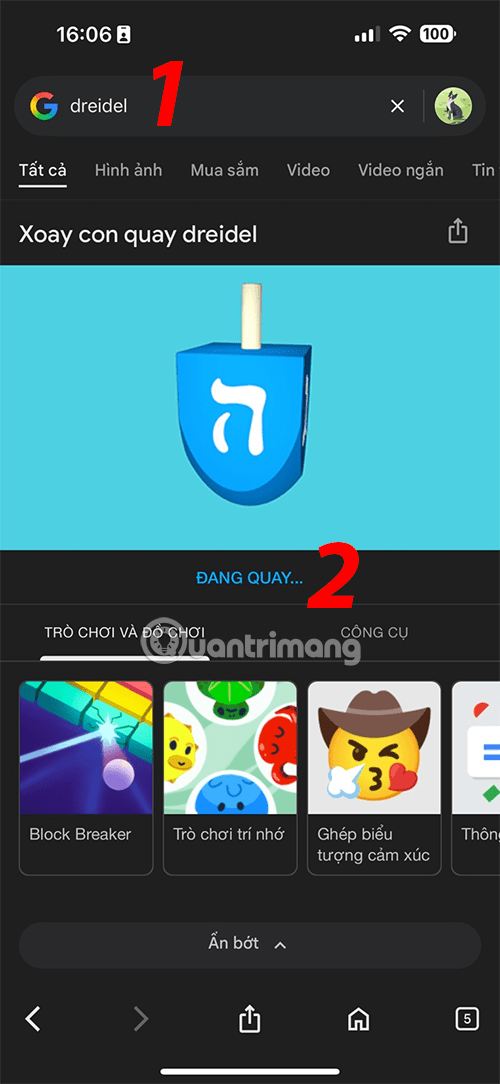 How to Spin the Dreidel on Google Picture 1