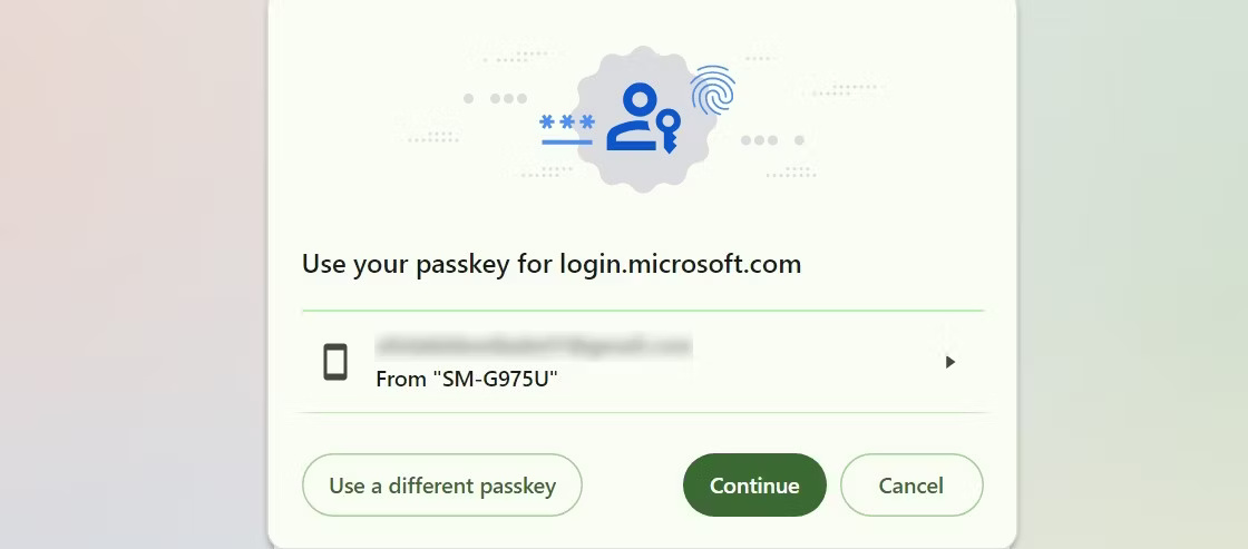How to start using passkey Picture 1