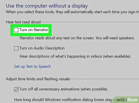 How to stop Microsoft Narrator from starting Picture 7