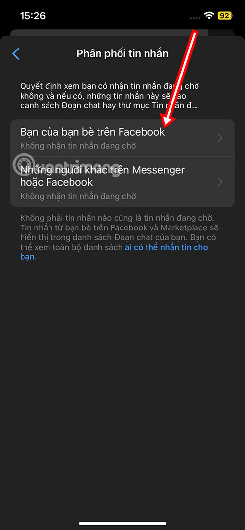 Picture 4 of How to stop receiving messages from strangers on Messenger