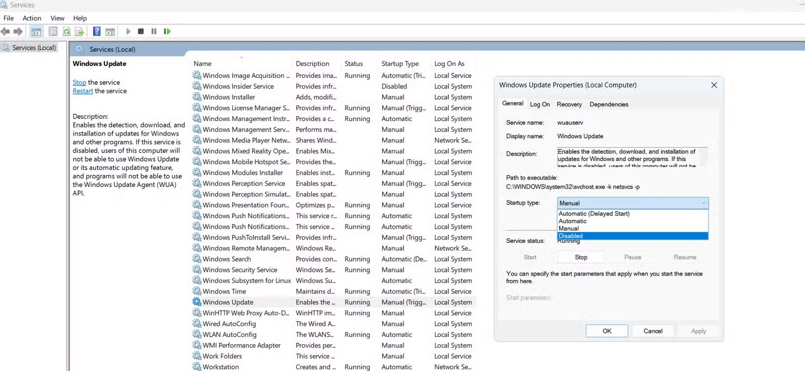 Picture 2 of How to stop Windows updates on your PC