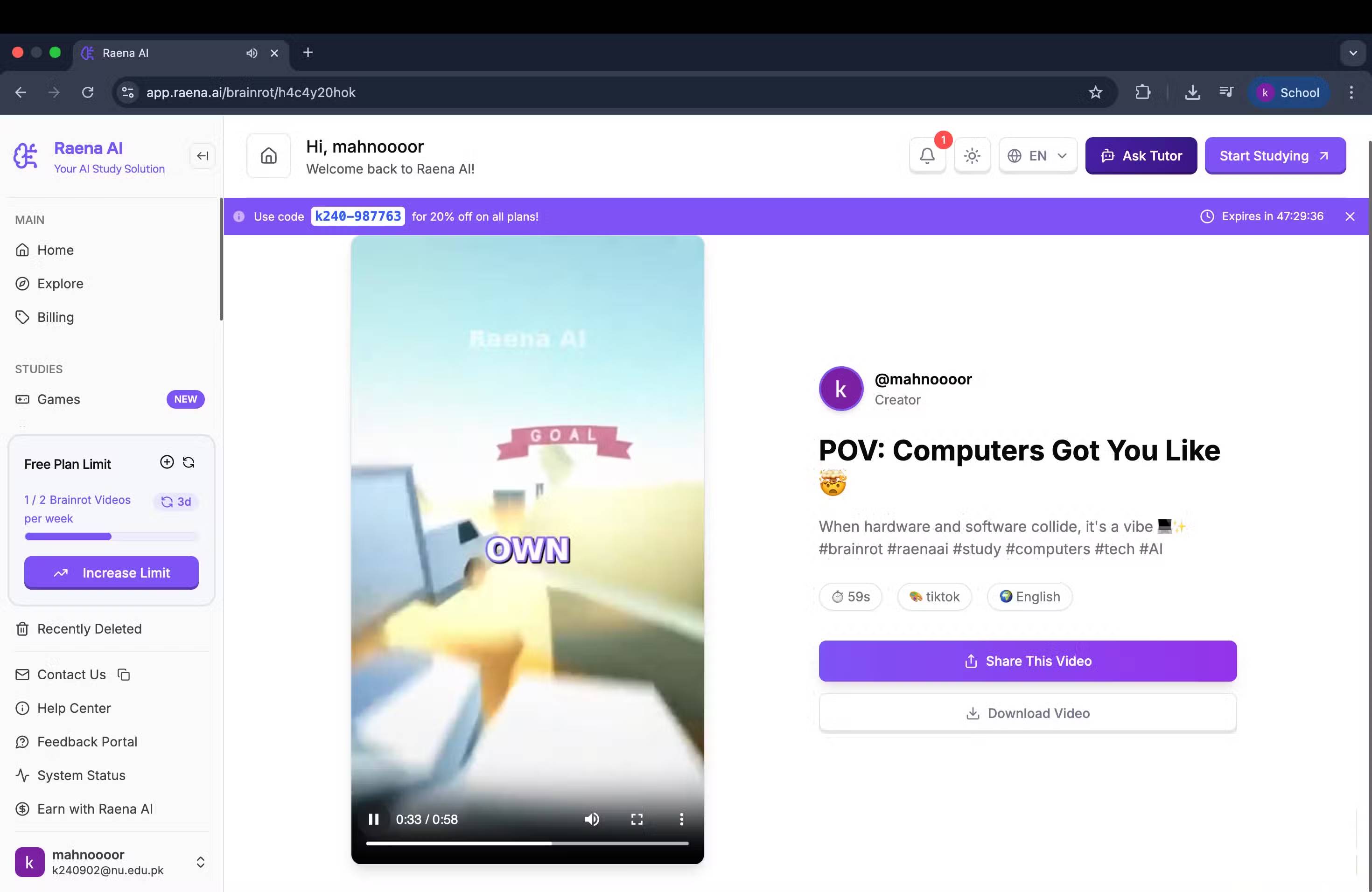 How to study effectively with TikTok brainrot application Picture 6
