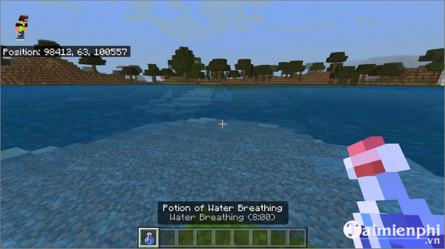 How to Survive Underwater in Minecraft, Breathe Underwater Picture 2
