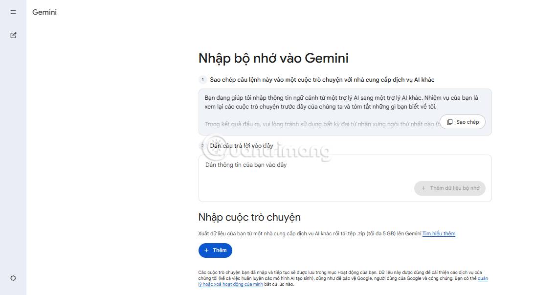 How to transfer ChatGPT and Claude conversations to Gemini Picture 10