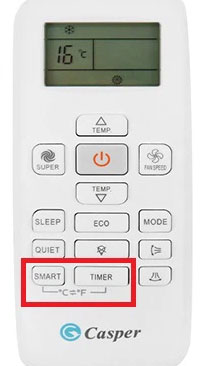 How To Switch From Degrees Fahrenheit To Degrees Celsius On Casper Air 