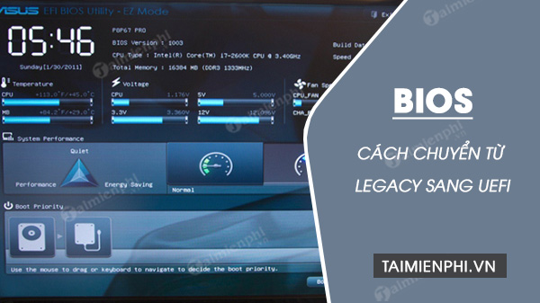 Picture 1 of How to switch from Legacy to UEFI in your computer's BIOS.