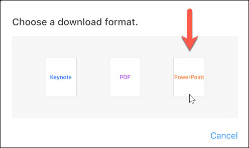 Picture 10 of How to convert a Keynote presentation to PowerPoint