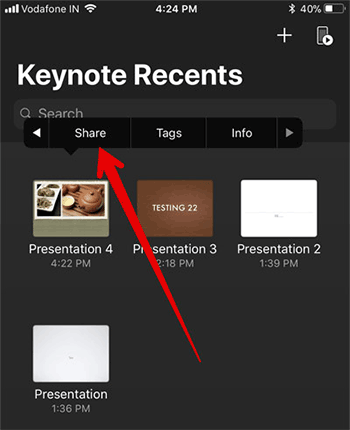Picture 4 of How to convert a Keynote presentation to PowerPoint