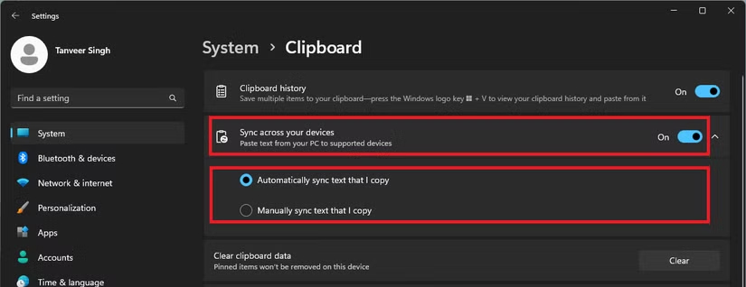 How to sync Windows 11 clipboard across multiple computers Picture 5