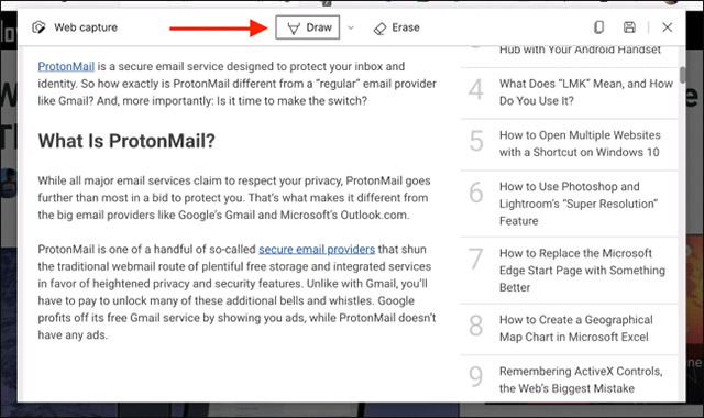 How to take a screenshot of the entire web page on Microsoft Edge Picture 3
