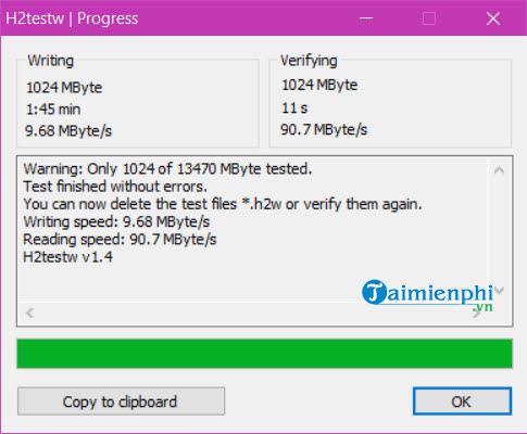 Picture 11 of How to test the read and write speed of a USB drive.