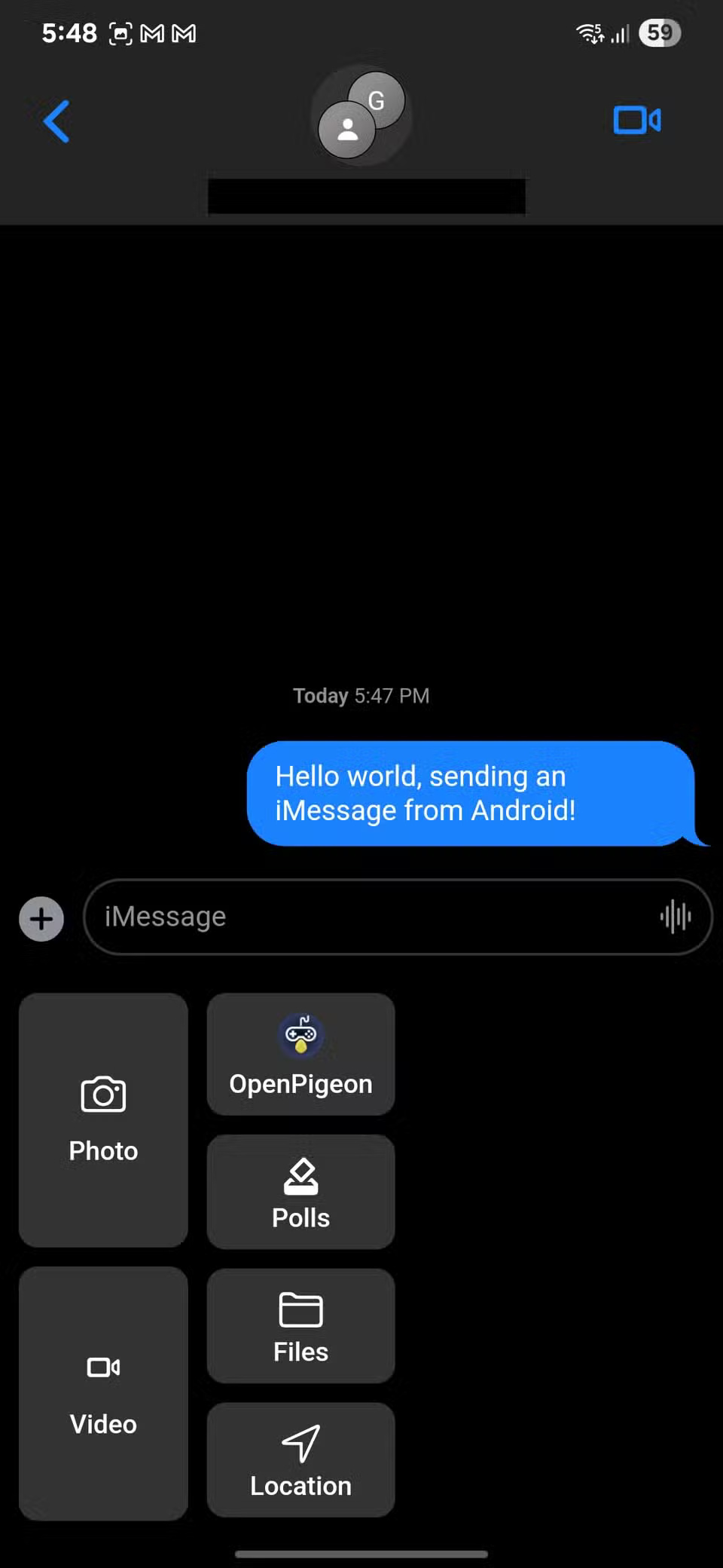 How to text using iMessage on Android devices Picture 6