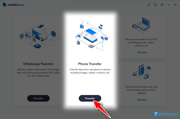 Picture 2 of How to transfer contacts from Android to iPhone using Wondershare MobileTrans