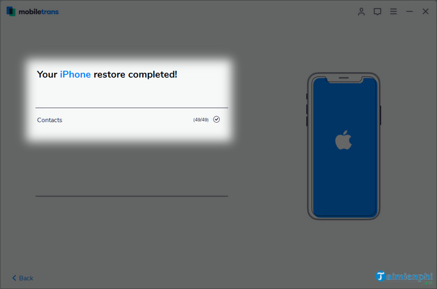Picture 9 of How to transfer contacts from Android to iPhone using Wondershare MobileTrans