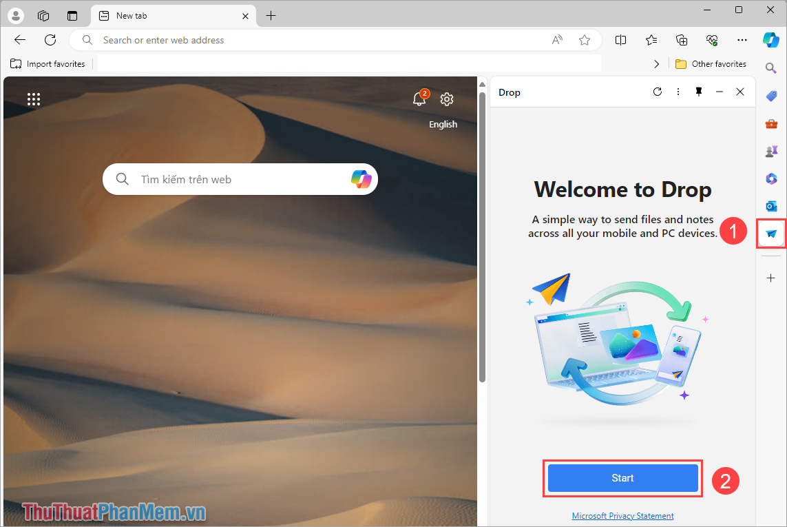 How to transfer files using Microsoft Drop is extremely fast and easy Picture 4