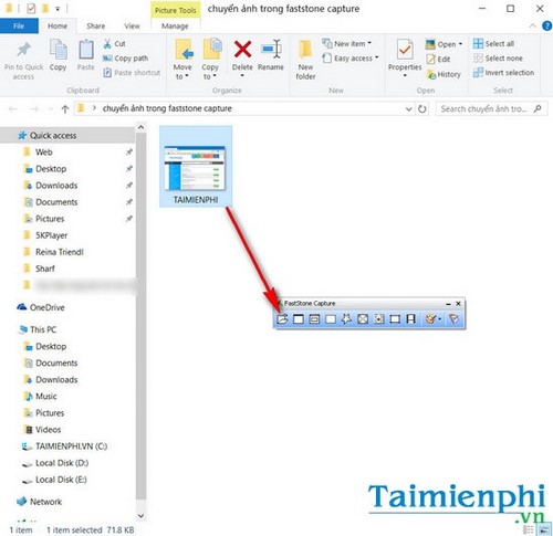 Picture 1 of How to transfer images from FastStone Capture to Paint, Word, Excel, PowerPoint, and the web.
