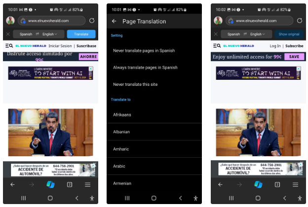 How to translate a web page on Microsoft Edge Picture 5