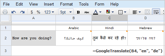 How to translate languages ​​on Google Sheets spreadsheet Picture 1