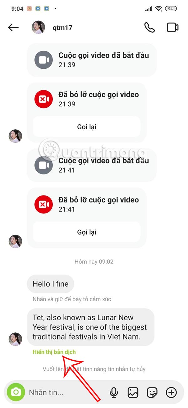 How to translate messages on Instagram Picture 5