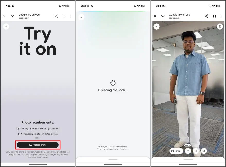 How to Try on Clothes at Home on Google Picture 2