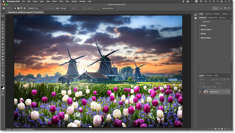 How to turn a photo into a painting using the Generative Fill function in Photoshop Picture 1