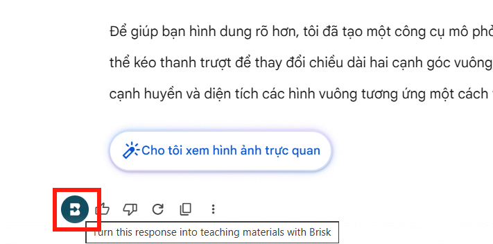 Picture 2 of How to turn Gemini answers into questions using Brisk