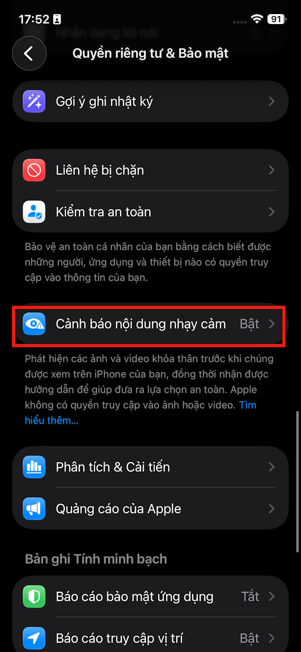 Picture 10 of How to turn sensitive content alerts on and off on iPhone