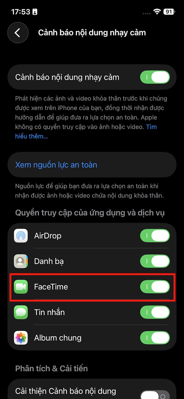 Picture 11 of How to turn sensitive content alerts on and off on iPhone