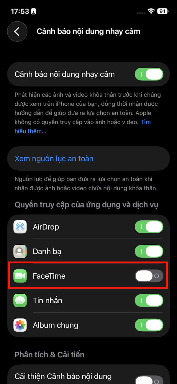 Picture 12 of How to turn sensitive content alerts on and off on iPhone