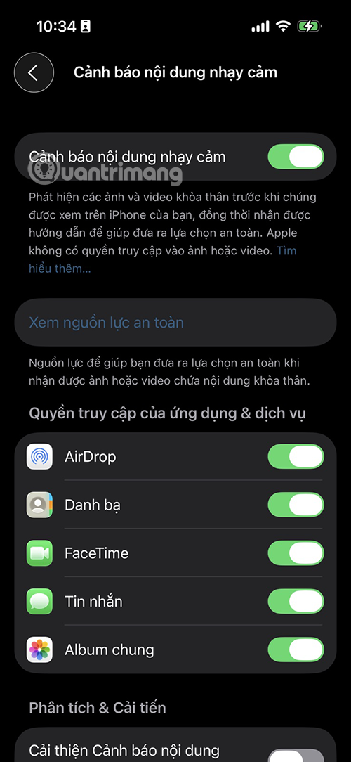 Picture 4 of How to turn sensitive content alerts on and off on iPhone
