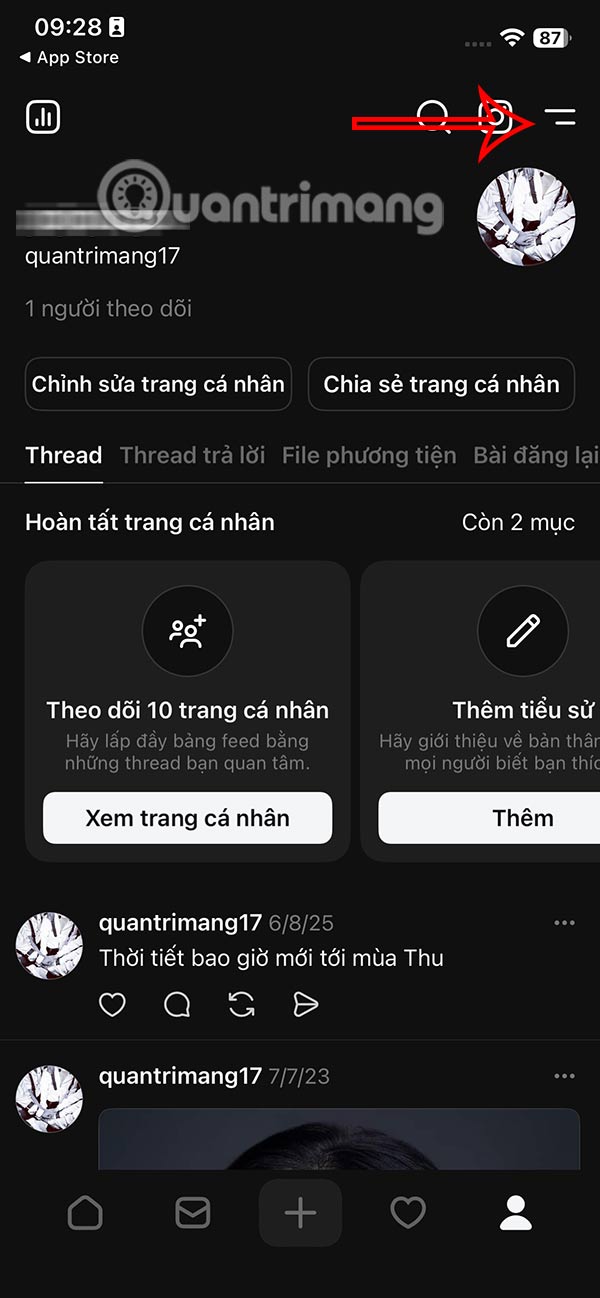 How to turn off Threads account online status Picture 2
