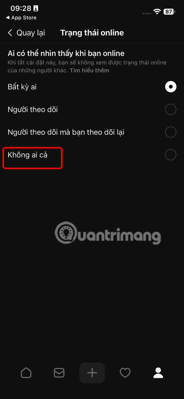 How to turn off Threads account online status Picture 5