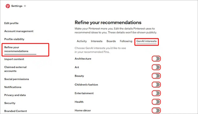 Picture 5 of How to turn off AI images on Pinterest