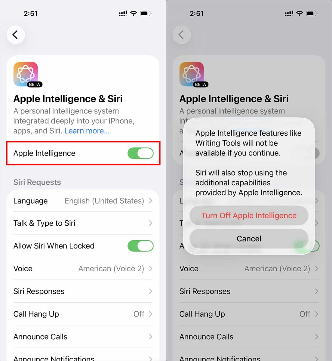 How to turn off Apple Intelligence on iPhone, iPad, and Mac Picture 2