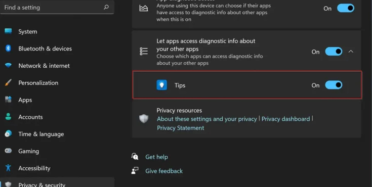 How to Turn Off Application Diagnostics on Windows 11 Picture 4